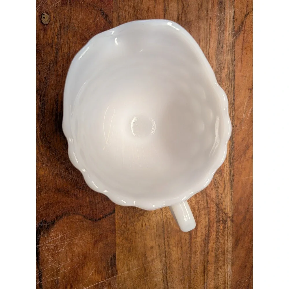 Vintage Westmoreland Milk‎ Glass English Hobnail Creamer Pitcher Set of 2 White